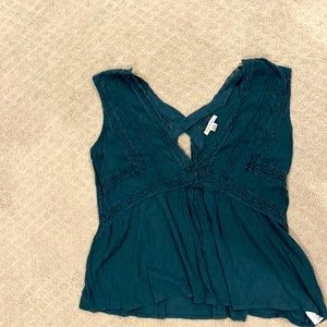 Teale color tank top from AEO size medium